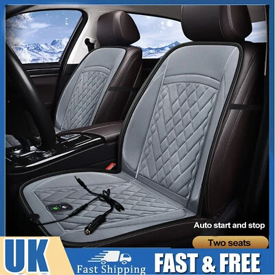 12V Car Seat Pad Cushion Cover Heating Heater Warm Heated Cold Winter Universal - Image 1 of 4