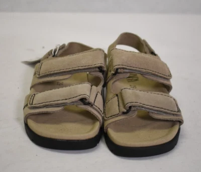 Zara Youth Leather Hook & Loop Open Toe Sandals For Boys Brown Size 12 US 29 EU - Image 1 of 4