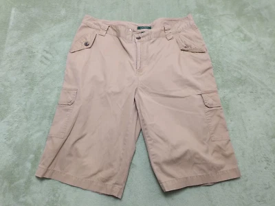 Pantalones Cortos Lauren Ralph Lauren Para Mujer 14W Bermudas Tostadas Informales Mezcla de Algodón Foto 1 de 4