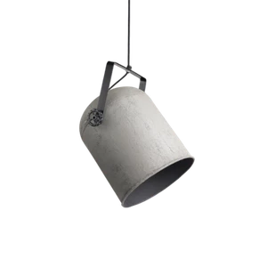 Lampe Dakar groß Metall Schwarz und Beton Grau - Bild 1 von 1
