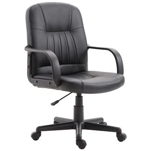Vinsetto Sedia Ergonomica da Ufficio Girevole con Altezza Regolabile Nero - Foto 1 di 10