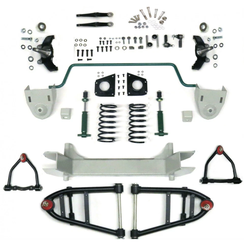 Mustang II 2 IFS Front End Kit para 50-65 International con Amortiguadores Muelles Barra estabilizadora Foto 1 de 4
