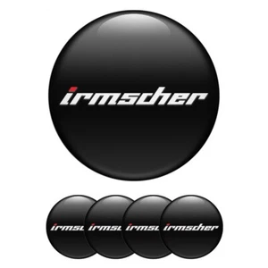 4 x Irmscher Silicon Emblem Aufkleber für Radkappen Nabendeckel Epoxidharz Logo - Bild 1 von 25