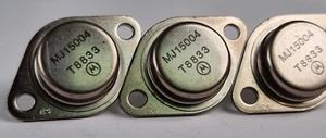 3x Motorola MJ15004 T8833 High Power Silicon NPN Transistors TO-3 NOS Matched - Picture 1 of 4