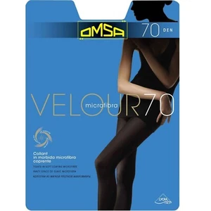 Omsa Velour opaque microfiber solid tignts with shorts for cold weather 70 Den - Picture 1 of 17