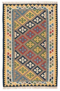 Kelim Handwoven Persian Carpet 150x99 cm-Nomadic,Oriental,Braun,Kilim,Carpet,Rug - Picture 1 of 8