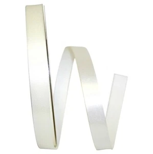 Florist Ribbons:  Satin Acetate Ribbon -- (5/8" x 100 yards) -- Eggshell Color - Picture 1 of 1