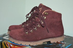 Birkenstock Jackson Hiker Mountain Boots Burgundy Oiled Suede 38 / Women's 7 - Picture 1 of 6