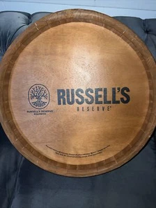 Wild Turkey Russell’s Reserve Wood Barrel Head Wall Decor - Picture 1 of 4
