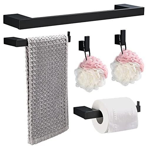 HANFU Porta Asciugamani, Accessori Bagno Set di 5, Alluminio (N6a) - Immagine 1 di 1