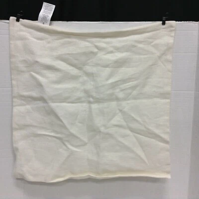 NEW Pottery Barn Blank Plain DIY Linen Sofa Throw Chair Pillow Cover 18x18 Ivory Foto 1 de 4