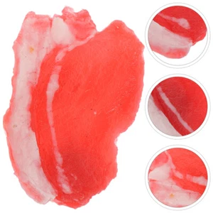 2pcs Simulation Food Toys Pretend Play Meat Artificial Decor - Picture 1 of 12