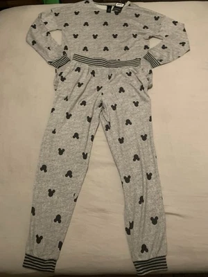 Disney  Mickey Mouse  Women Pajama 2 PCS Set Long Sleeve Top Pants Size S - Image 1 of 4