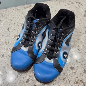 Etonic Bowlingschuhe Herren blau schwarz Flame Graphic Schnürschuhe Performance - Bild 1 von 10