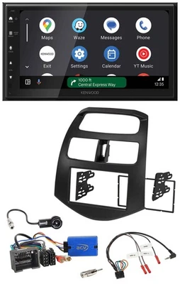 Kenwood DAB Bluetooth USB Lenkrad 2DIN Autoradio für Chevrolet Spark 2013-2015 - Bild 1 von 4