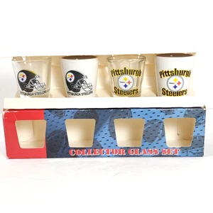 Hunter Pittsburgh Steelers 2oz Sammler Schnapsgläser 4er Set Neu Offene Box - Bild 1 von 8