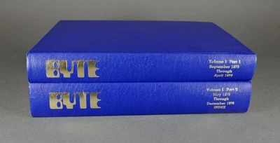 BYTE Magazine The Small System Journal Bound Set MINT Cond Computer Magazine - Image 1 of 4