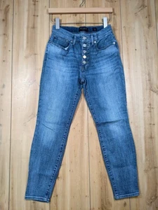 Lucky Brand Exposed Button Fly High Rise Bridgette Jeans Skinny Womens Size 4/27 - Picture 1 of 10