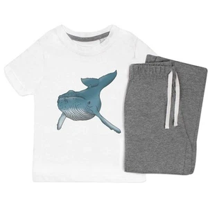 'Humpback Whale' Kids Nightwear / Pyjama Set (KP034849) - Picture 1 of 10