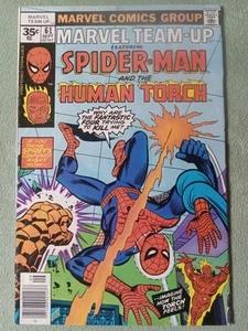 MARVEL TEAM-UP 61 MARVEL COMICS GROUP 35 CENT VARIANT SEPT. 1977 MID-GRADE FN/VF - Picture 1 of 6