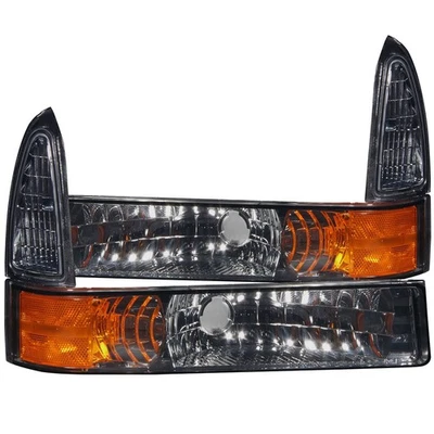 Smoke Lens Euro Parking Light Assembly for 99-04 Ford F-250 Super Duty [Chrome] - Image 1 of 2
