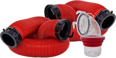 20-Foot RV Sewer Hose Kit for RV Camper Includes 2 Attachable 10-Foot Hoses - Image 1 of 4
