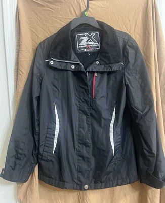 Casaco de esqui feminino de pele preta totalmente forrado Zero Xposur excelente estado tamanho M - Imagem 1 de 4