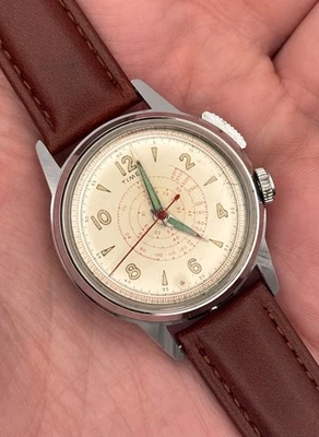 ULTRA RARE 1958 Timex Men's Southampton Chronostop w/New Band - RUNNING GREAT! - Image 1 of 4