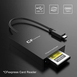 Type B CFexpress Card Reader Adapter ABS USB 3.1 Gen 2 10Gbps CFexpress Reader - Afbeelding 1 van 11