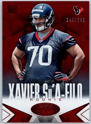 2014 Panini Certified #172 Xavier Su'a-Filo Red #/249 - Image 1 of 2