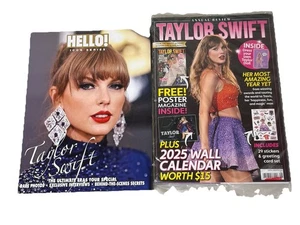 Taylor Swift Bundle Hello! Icons Magazine + Annual Review Sealed Poster Calendar - Picture 1 of 9