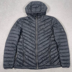 Mountain Hardwear Daunen Puffer Jacke Damen L schwarz Kapuze Logo Gorpcore - Bild 1 von 13