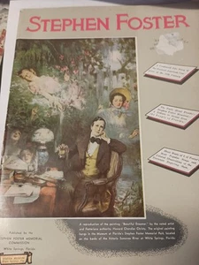 Vintage Music Book Stephen Foster 9 Songs Plus Condensed Life Story 1951 J9 - Picture 1 of 1