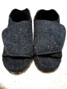 MENS XX-WIDE hemp slippers ADJUSTABLE CLOSURE FOR SWOLLEN FEET,DIABETIC & EDEMA. - Picture 1 of 16