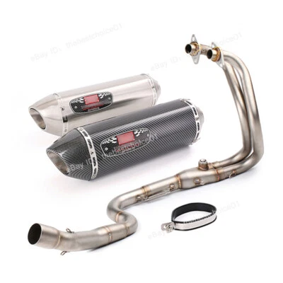 For Kawasaki Ninja 300 250 Z250 2013-16 Whole System Exhaust Muffler Header Pipe Foto 1 de 4