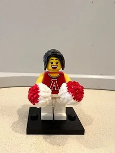 Lego Collectible Series 8 minifigure Red Cheerleader - Picture 1 of 2