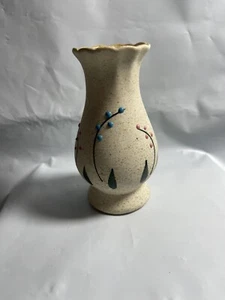 Vintage Ceramic Pottery Small Vase 4 Inches Hand Painted Signed - Picture 1 of 7