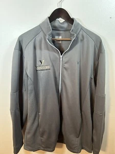 Callaway Men’s XL Golf Jacket Mens Gray Stretch Full Zip Lined Fleece - Picture 1 of 4