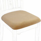 6Pcs Velvet Dinning Chair Seat Cover Elastic Stretch Slipcovers Beige