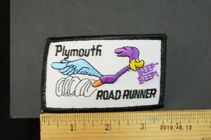 Plymouth "Road Runner 3.5x2.25 Inch " Iron- on Embroidered patch - Picture 1 of 1