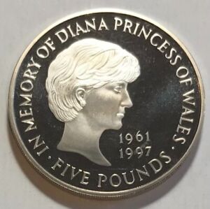 Great Britain 5 Pounds 1999 - the Princess Diana Memorial - Proof