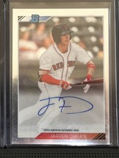 2020 Bowman Heritage Chrome Jarren Duran Auto #92PA-JD Red Sox