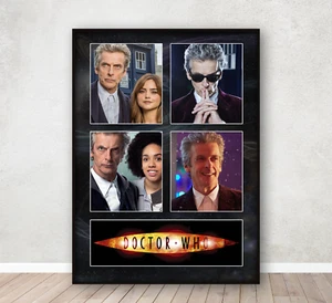 Doctor Who Peter Capaldi Collage Poster Bedroom Wall Art Home Decor A4 Framed - Picture 1 of 4