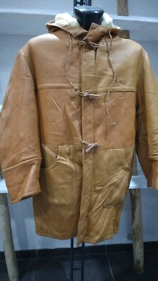 Abrigo de Piel Usado Seminuevo Hombre Naranja Talla 48 MGS155PI - Imagen 1 de 4