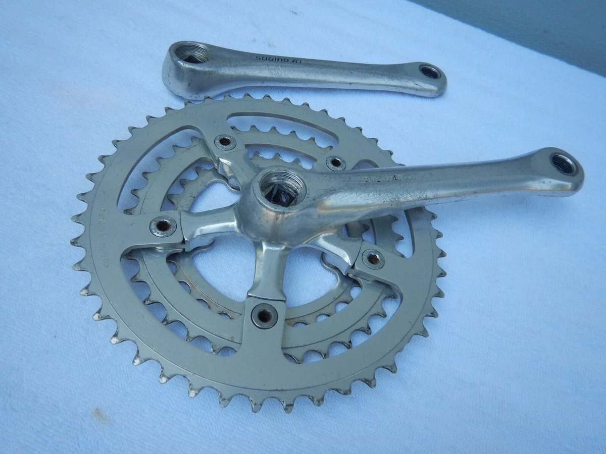 Sugino Bicycle Cranksets with Triple Chainrings 175 mm Crankarm