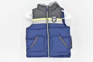 Youth Boy's iXtreme Puffer Vest w/ Hood Navy Blue, Size 5 - Picture 1 of 5