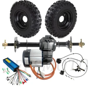 Rear Axle Kits 48V 1000W 1500W Differential Electric Motor for Golf Cart ATV UTV - Picture 1 of 69