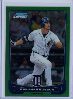 2012  Bowman Chrome #212 Brennan Boesch Green Refractor - Image 1 of 2