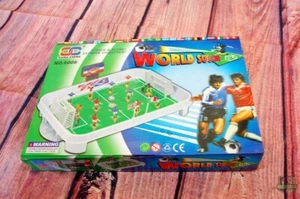 Tischfußball Mini-Fußballtisch Kunststoff, H x B x T: 10 x 25,5 x 34 cm - Bild 1 von 3