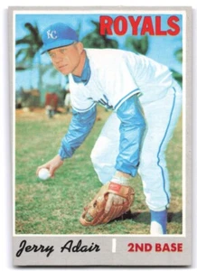 1970 Topps Jerry Adair Kansas City Royals #525 - Imagen 1 de 2
